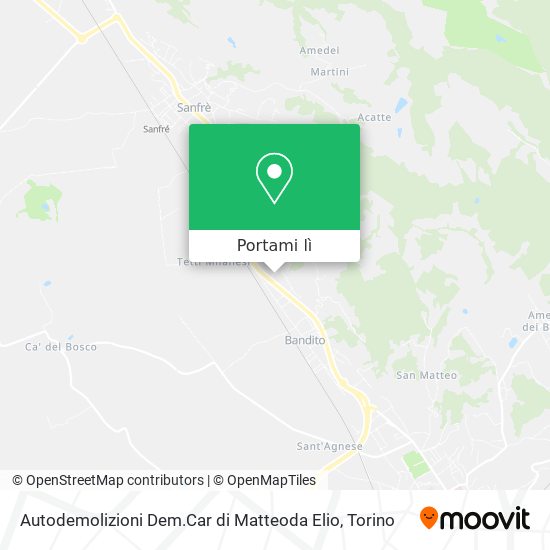 Mappa Autodemolizioni Dem.Car di Matteoda Elio