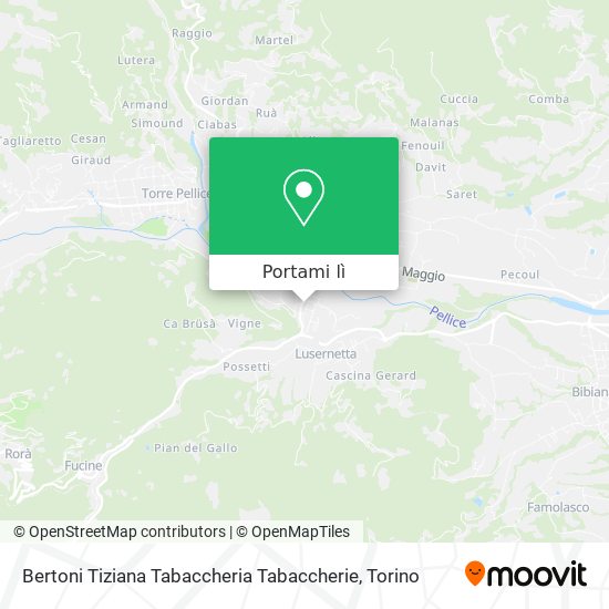 Mappa Bertoni Tiziana Tabaccheria Tabaccherie