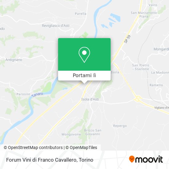 Mappa Forum Vini di Franco Cavallero