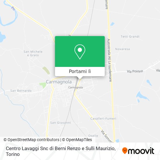 Mappa Centro Lavaggi Snc di Berni Renzo e Sulli Maurizio