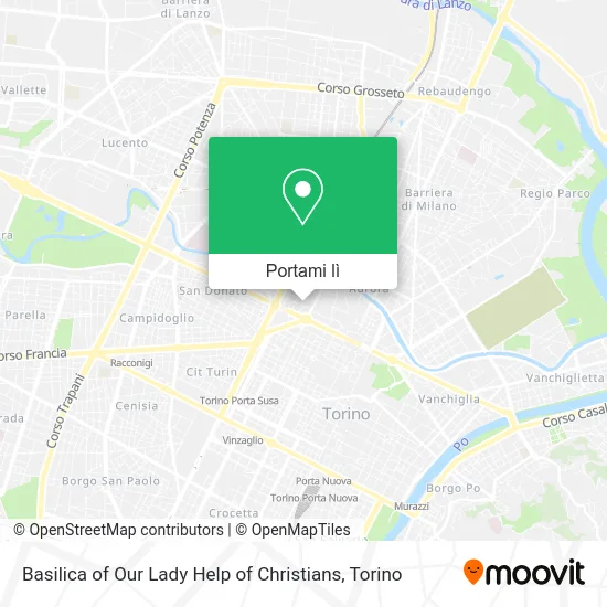 Mappa Basilica of Our Lady Help of Christians