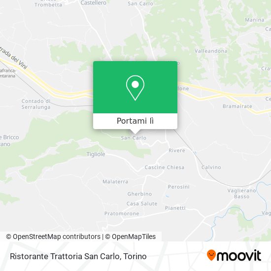 Mappa Ristorante Trattoria San Carlo