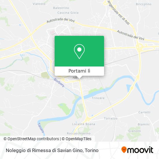 Mappa Noleggio di Rimessa di Savian Gino