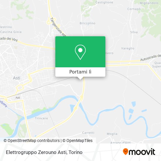 Mappa Elettrogruppo Zerouno Asti