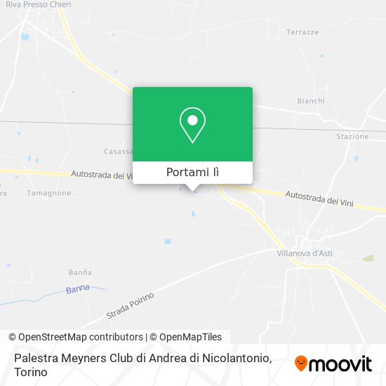 Mappa Palestra Meyners Club di Andrea di Nicolantonio