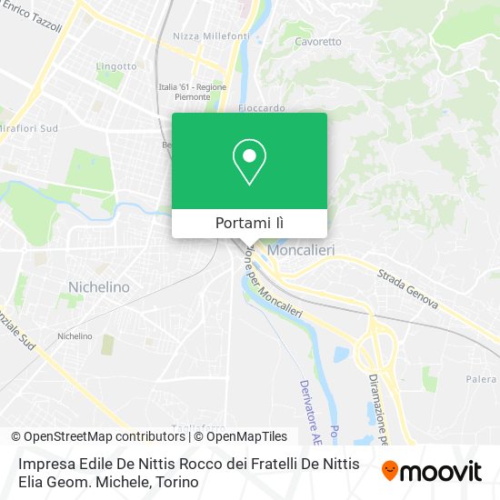 Mappa Impresa Edile De Nittis Rocco dei Fratelli De Nittis Elia Geom. Michele