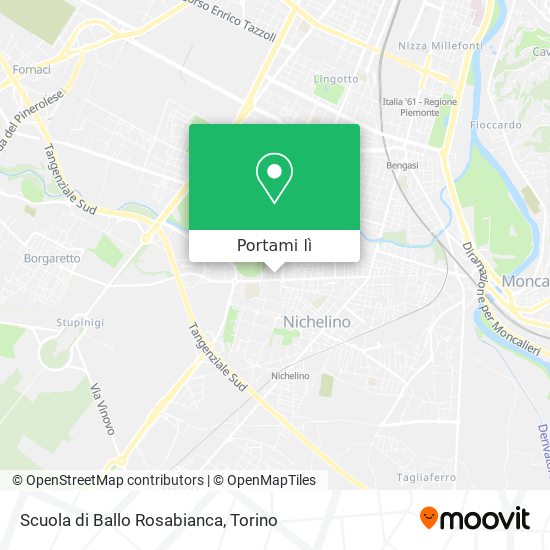 Mappa Scuola di Ballo Rosabianca