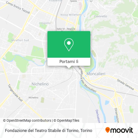 Mappa Fondazione del Teatro Stabile di Torino