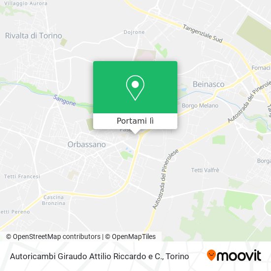 Mappa Autoricambi Giraudo Attilio Riccardo e C.
