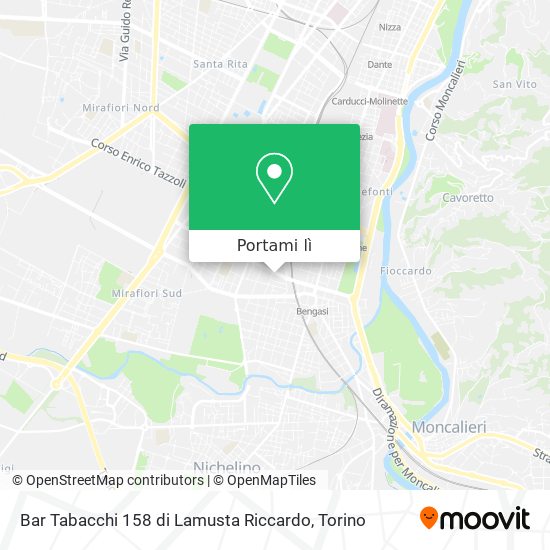 Mappa Bar Tabacchi 158 di Lamusta Riccardo