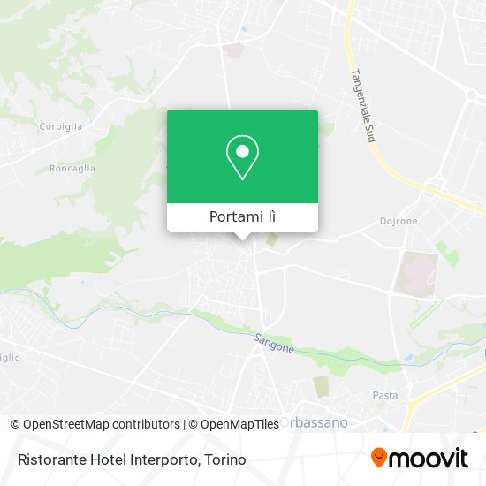 Mappa Ristorante Hotel Interporto