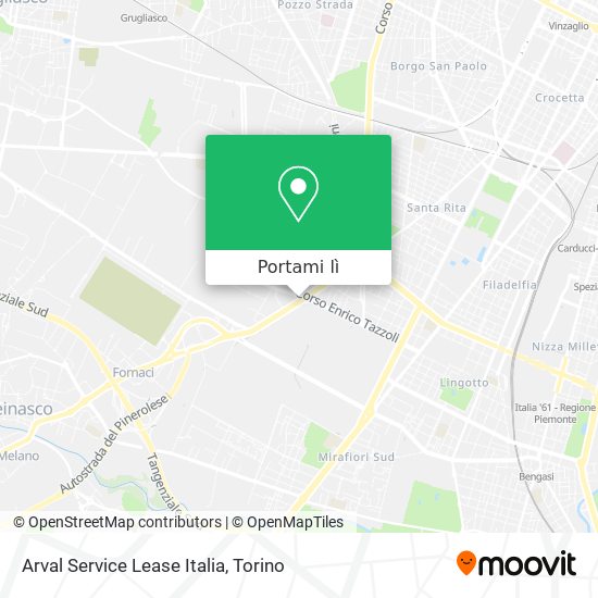 Mappa Arval Service Lease Italia