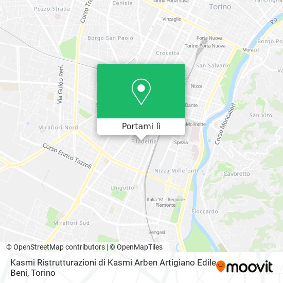 Mappa Kasmi Ristrutturazioni di Kasmi Arben Artigiano Edile Beni