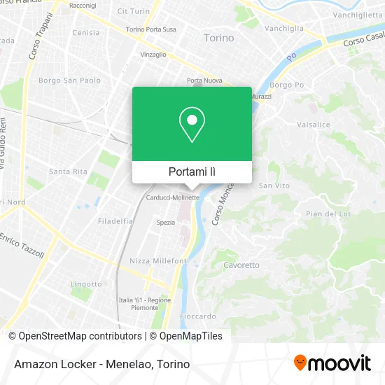 Mappa Amazon Locker - Menelao