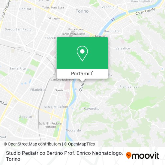 Mappa Studio Pediatrico Bertino Prof. Enrico Neonatologo