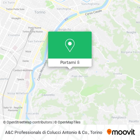 Mappa A&C Professionals di Colucci Antonio & Co.