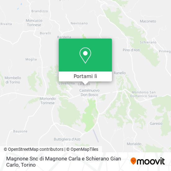 Mappa Magnone Snc di Magnone Carla e Schierano Gian Carlo