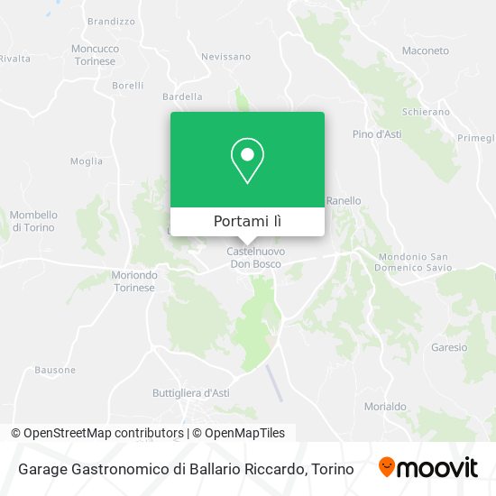 Mappa Garage Gastronomico di Ballario Riccardo