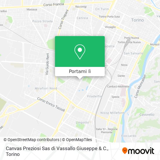 Mappa Canvas Preziosi Sas di Vassallo Giuseppe & C.