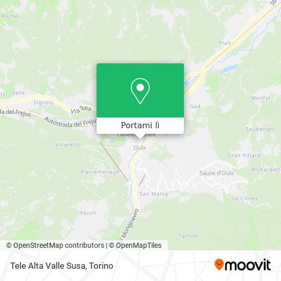 Mappa Tele Alta Valle Susa