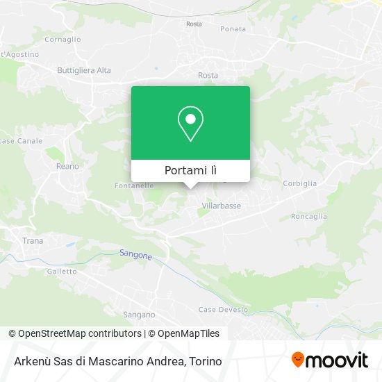 Mappa Arkenù Sas di Mascarino Andrea