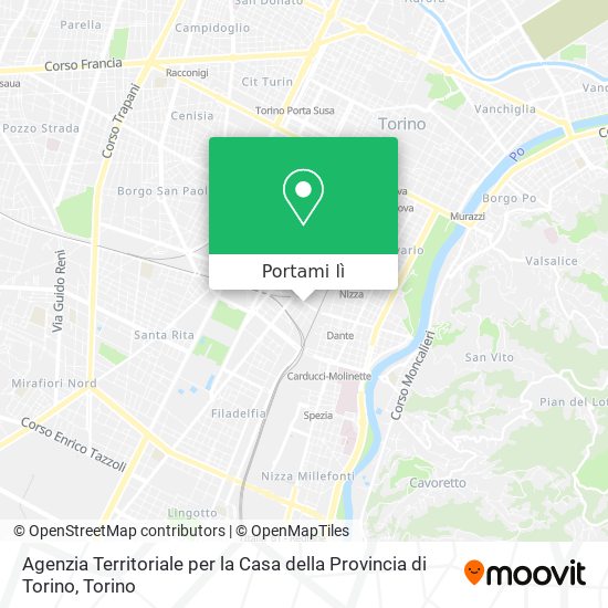 Mappa Agenzia Territoriale per la Casa della Provincia di Torino