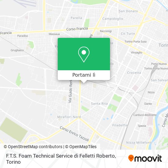 Mappa F.T.S. Foam Technical Service di Felletti Roberto