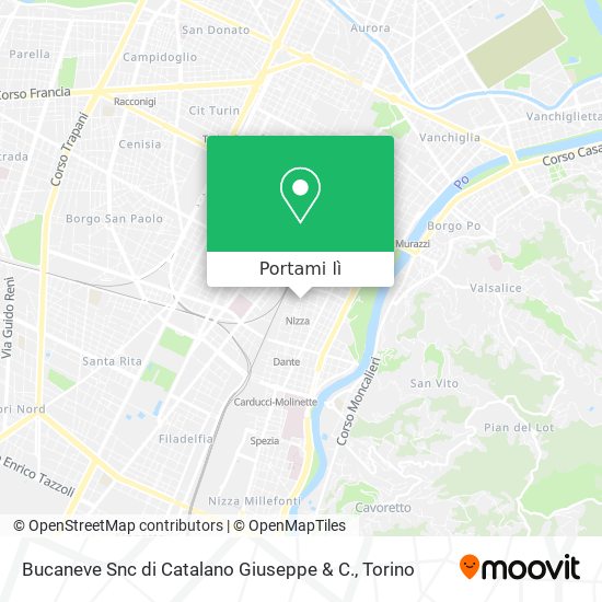 Mappa Bucaneve Snc di Catalano Giuseppe & C.