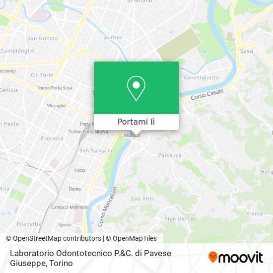 Mappa Laboratorio Odontotecnico P.&C. di Pavese Giuseppe