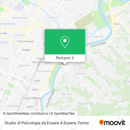 Mappa Studio di Psicologia da Essere A Essere