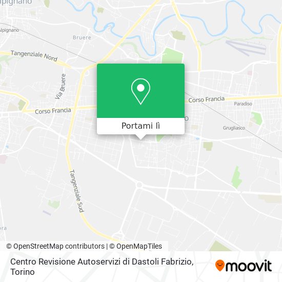 Mappa Centro Revisione Autoservizi di Dastoli Fabrizio