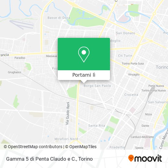Mappa Gamma 5 di Penta Claudo e C.