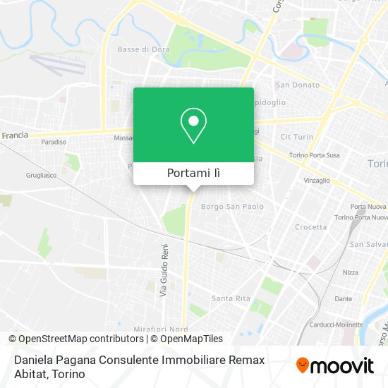 Mappa Daniela Pagana Consulente Immobiliare Remax Abitat