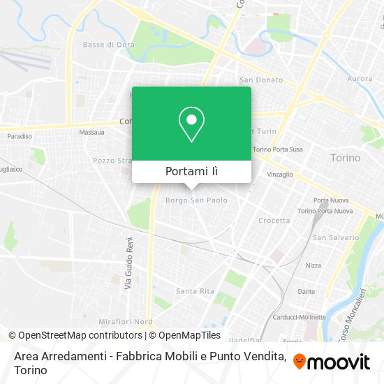 Mappa Area Arredamenti - Fabbrica Mobili e Punto Vendita
