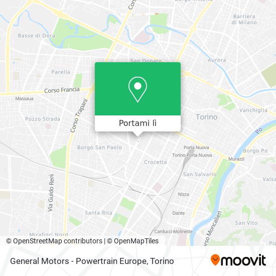 Mappa General Motors - Powertrain Europe