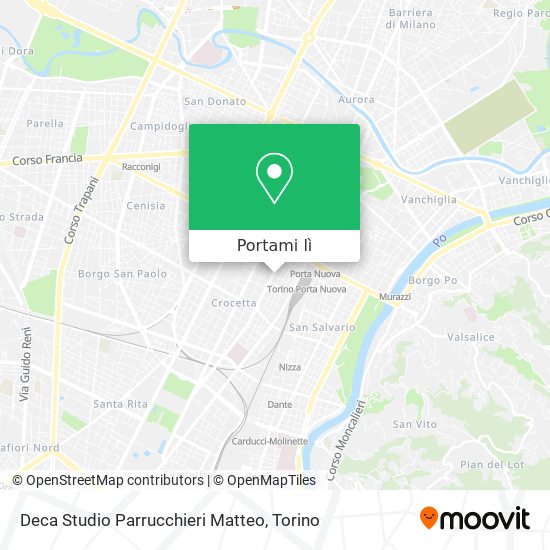 Mappa Deca Studio Parrucchieri Matteo