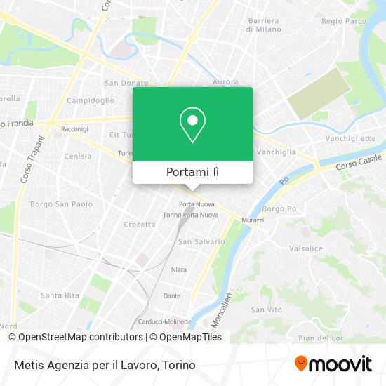 Mappa Metis Agenzia per il Lavoro
