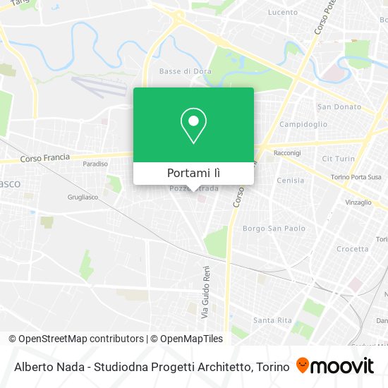 Mappa Alberto Nada - Studiodna Progetti Architetto