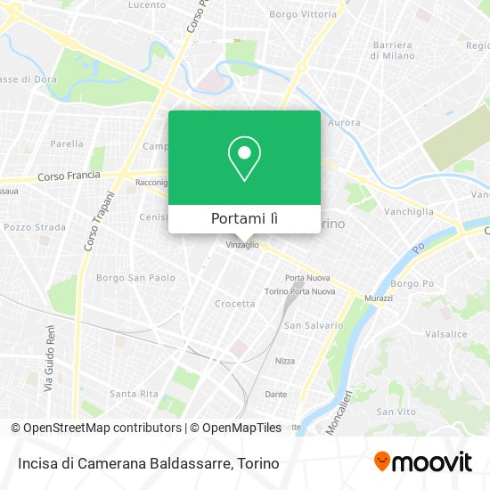 Mappa Incisa di Camerana Baldassarre