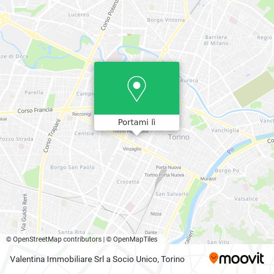 Mappa Valentina Immobiliare Srl a Socio Unico