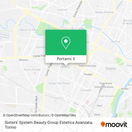 Mappa Sisters' System Beauty Group Estetica Avanzata