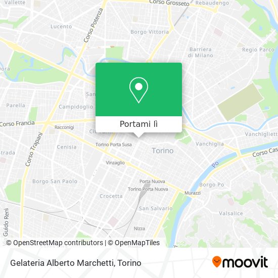 Mappa Gelateria Alberto Marchetti