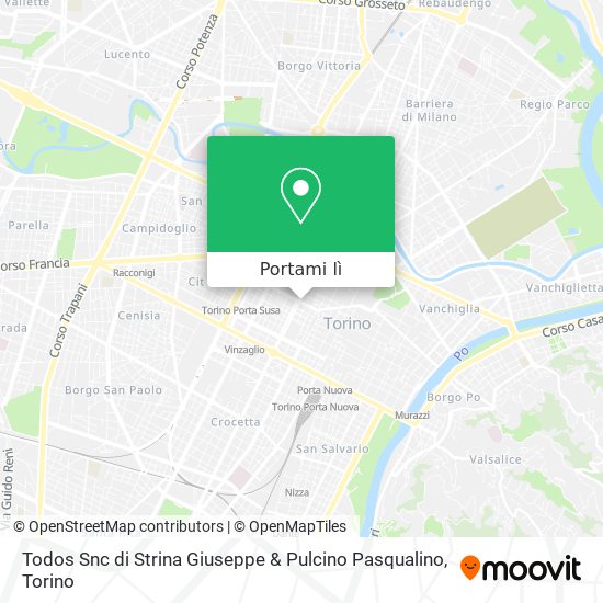 Mappa Todos Snc di Strina Giuseppe & Pulcino Pasqualino