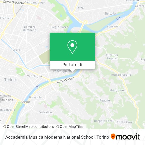 Mappa Accademia Musica Moderna National School