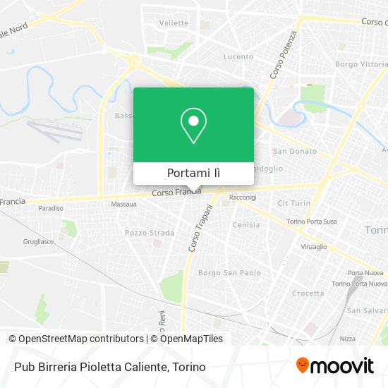 Mappa Pub Birreria Pioletta Caliente