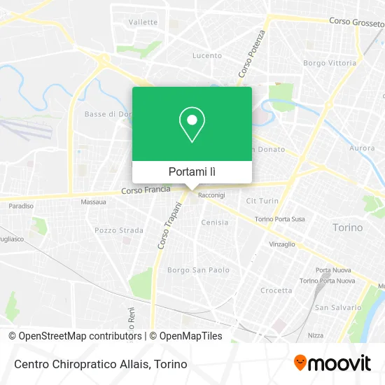 Mappa Centro Chiropratico Allais