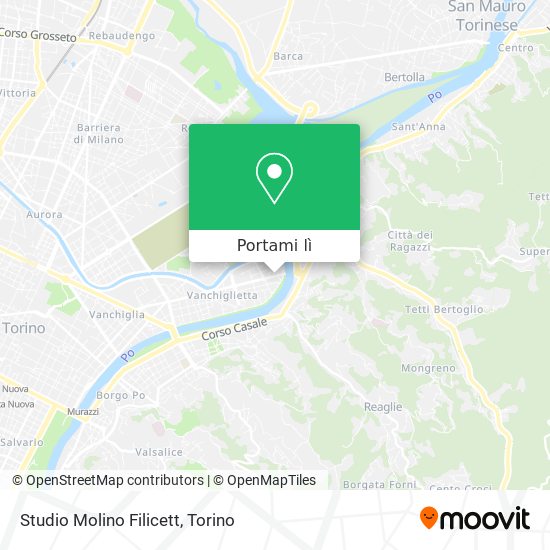 Mappa Studio Molino Filicett