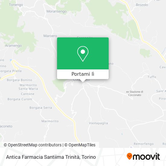 Mappa Antica Farmacia Santiima Trinità
