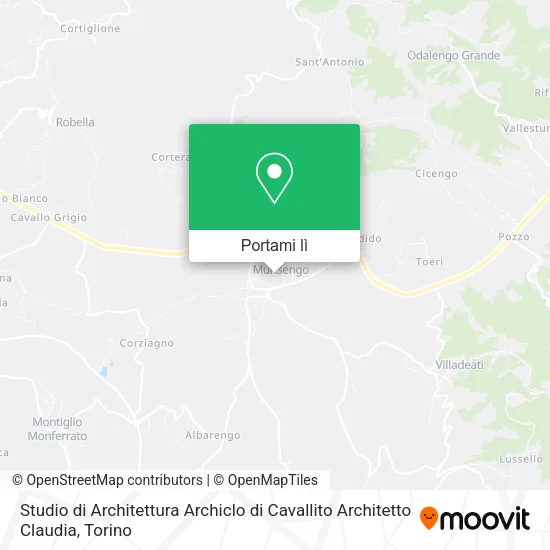 Mappa Studio di Architettura Archiclo di Cavallito Architetto Claudia