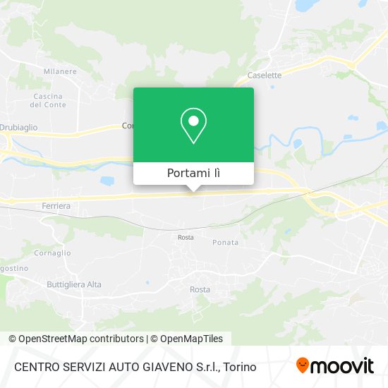 Mappa CENTRO SERVIZI AUTO GIAVENO S.r.l.